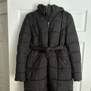 H&M maternity winter coat, black size medium